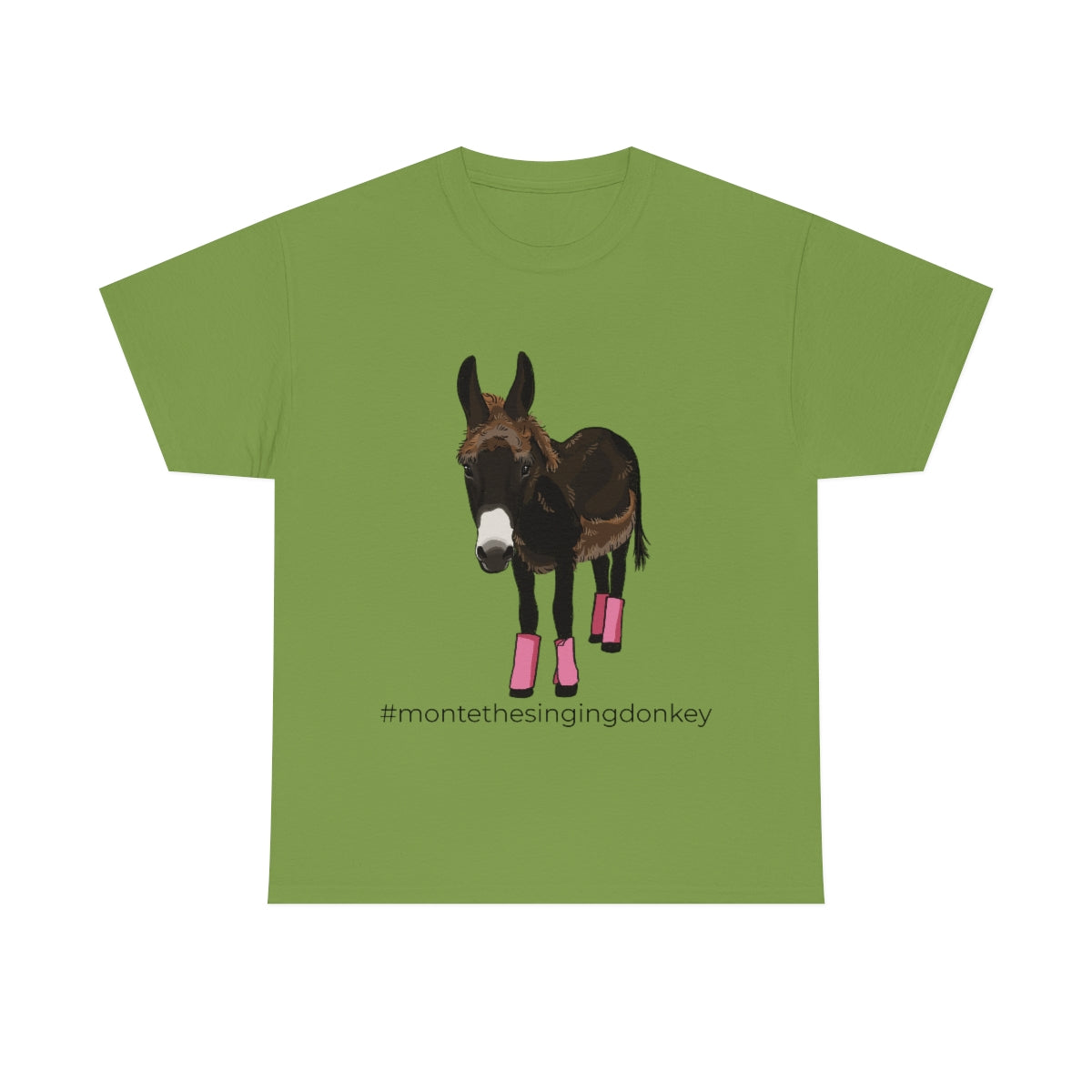 Monte the Singing Donkey Fly Gear Unisex Heavy Cotton Tee (S-5X)