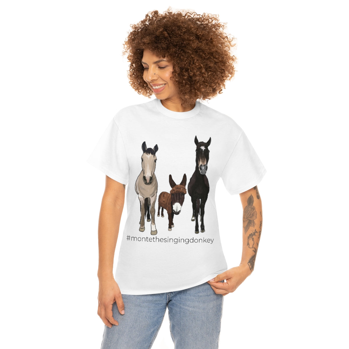 Monte the Singing Donkey and The Brudders Unisex Heavy Cotton Tee (S-5X)