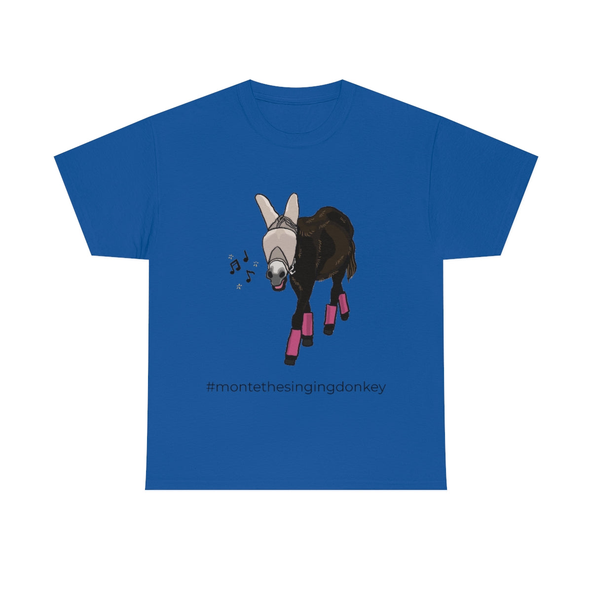 Monte the Singing Donkey Fly Gear Unisex Heavy Cotton Tee (S-5X)