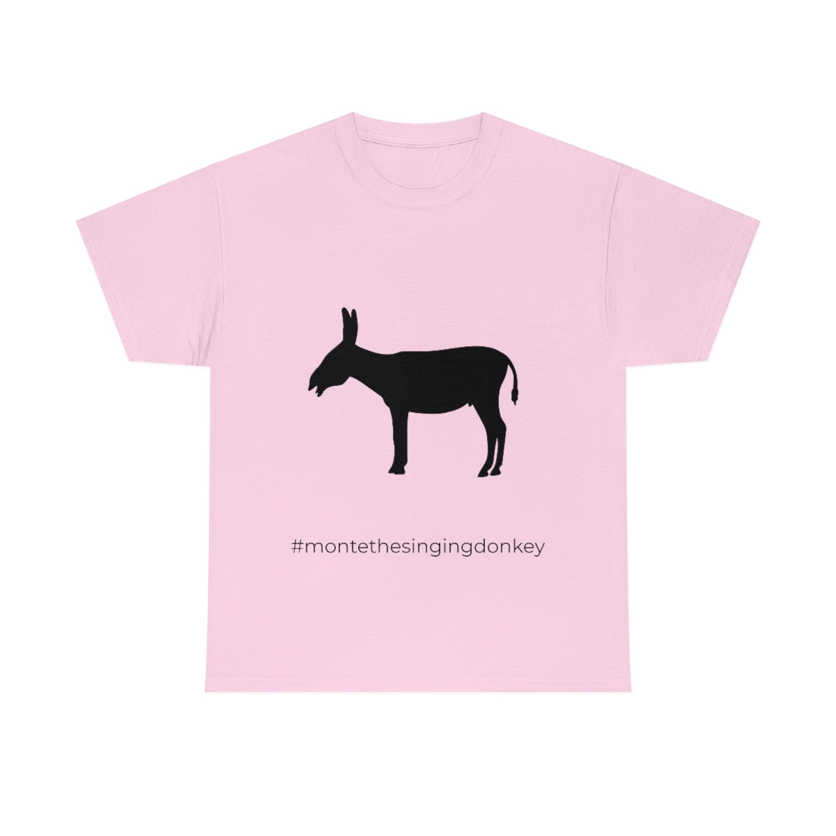 Monte the Singing Donkey Unisex Braying Silhouette Heavy Cotton Tee (S-5X)