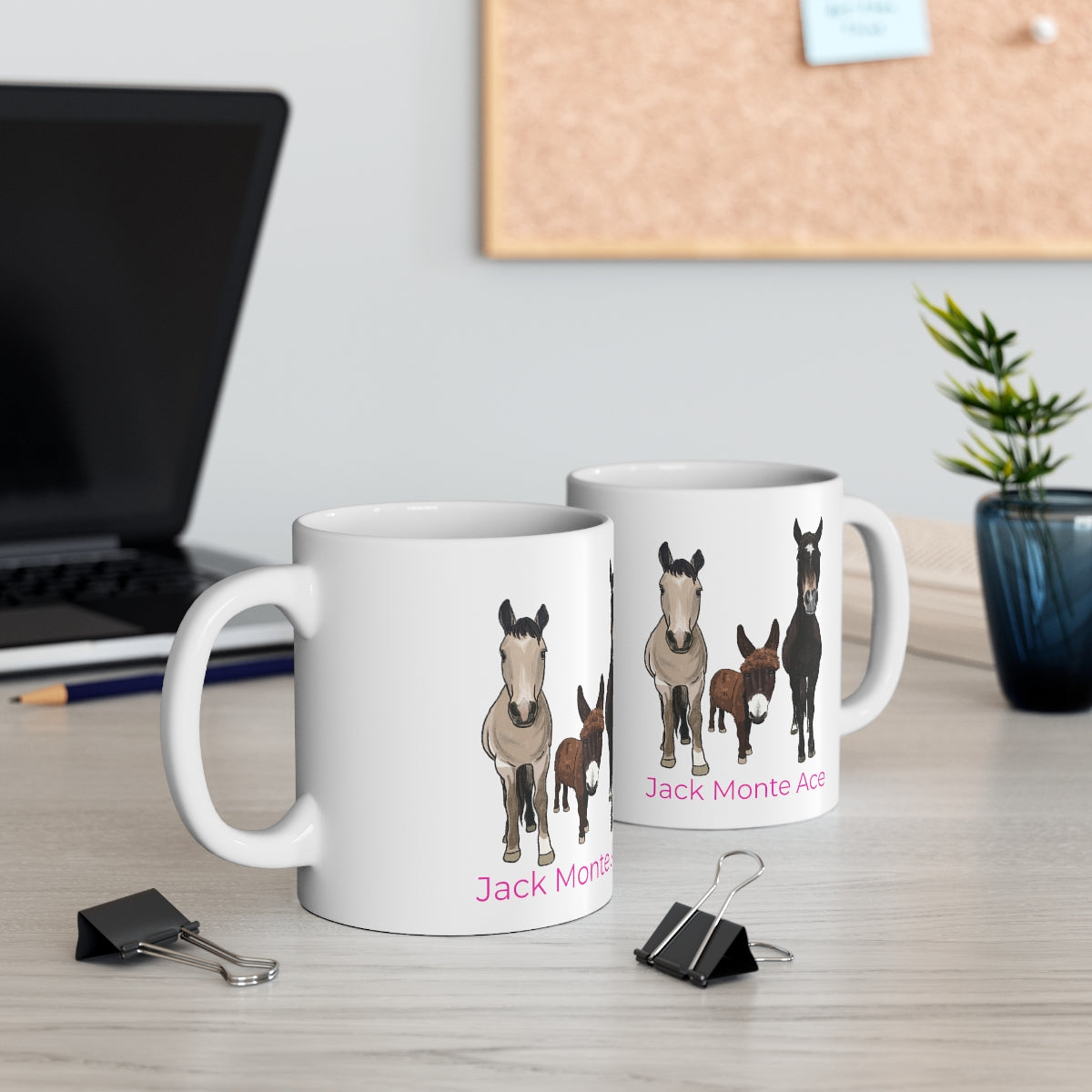Mornings with Monte the Singing Donkey and The Brudders Ceramic Mug 11oz