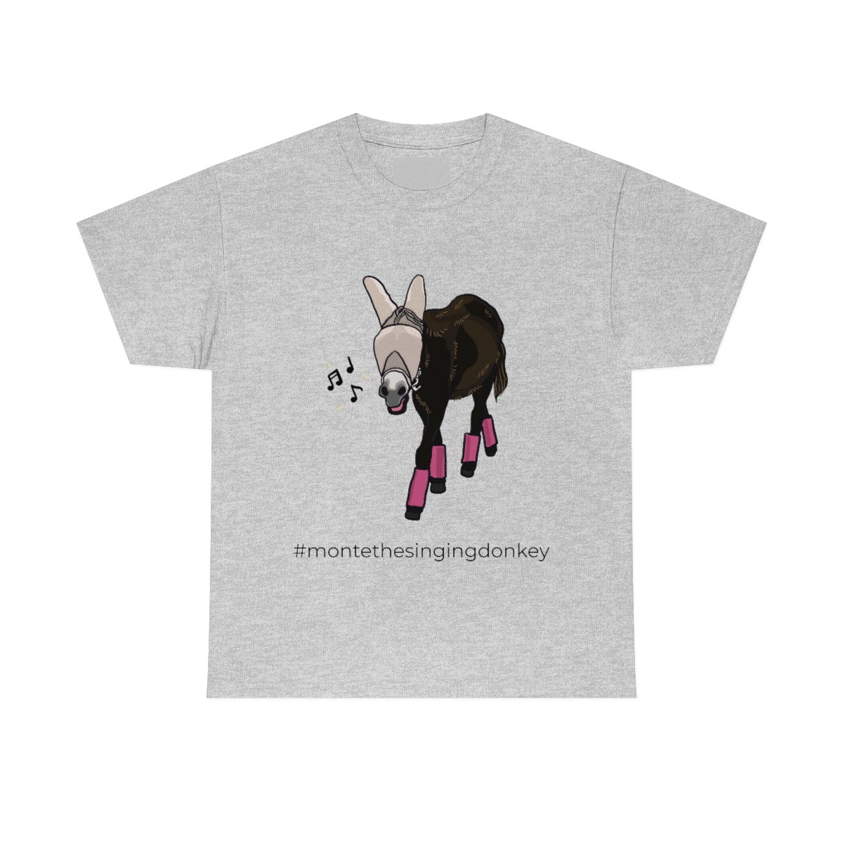 Monte the Singing Donkey Fly Gear Unisex Heavy Cotton Tee (S-5X)