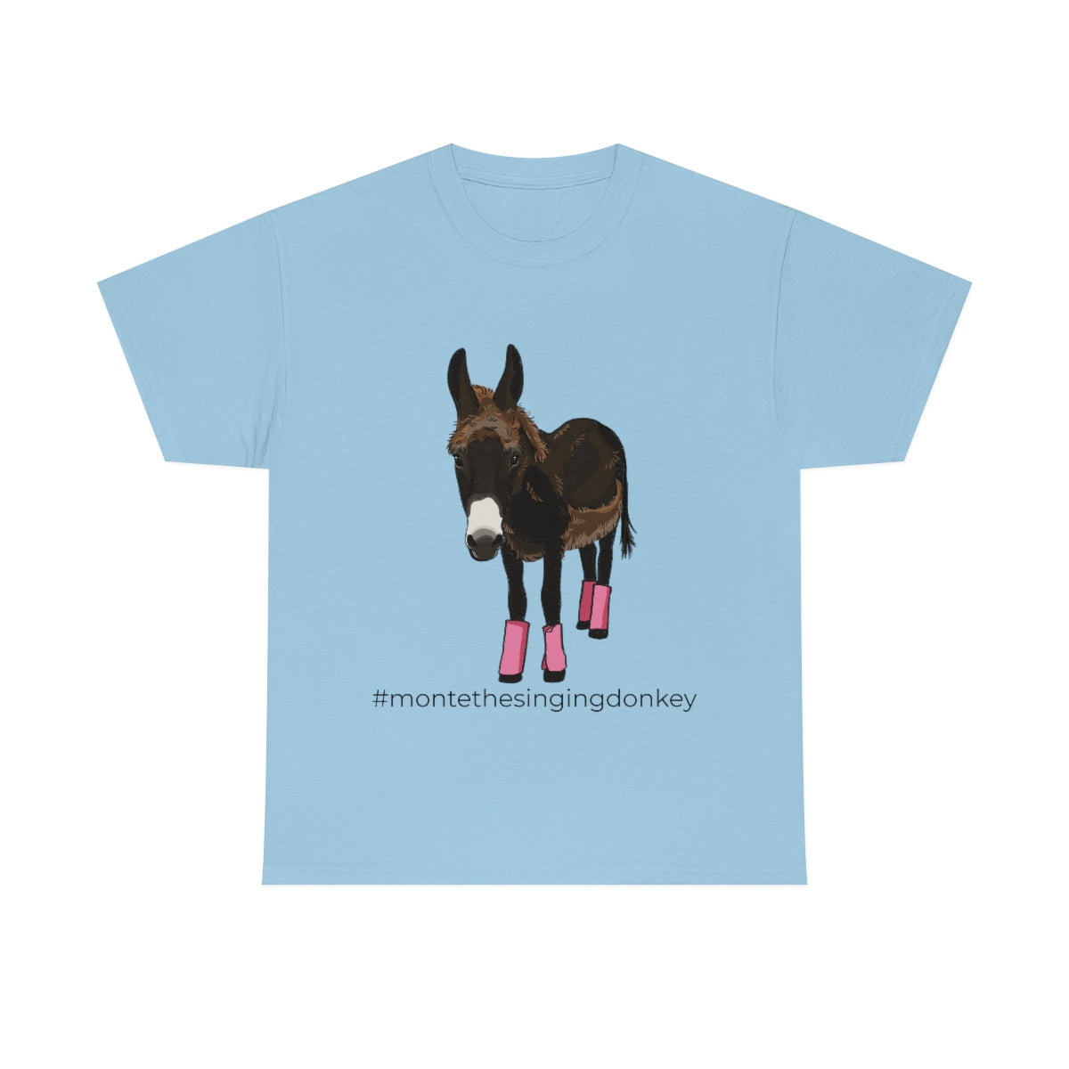 Monte the Singing Donkey Fly Gear Unisex Heavy Cotton Tee (S-5X)
