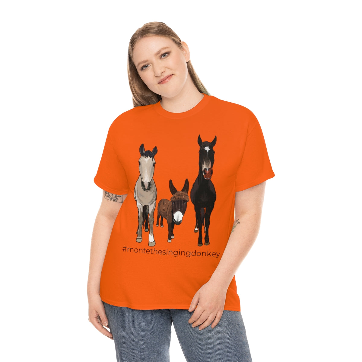 Monte the Singing Donkey and The Brudders Unisex Heavy Cotton Tee (S-5X)