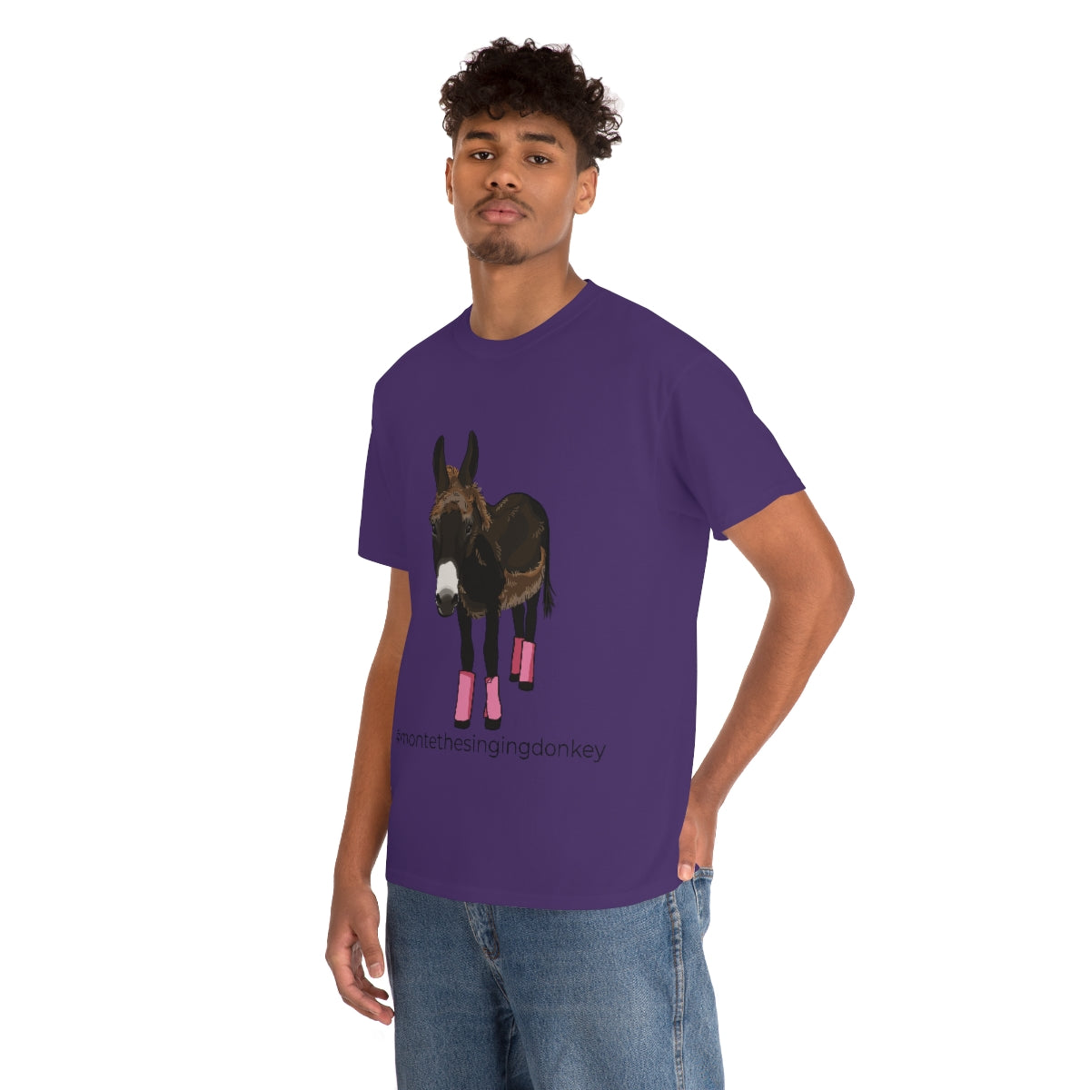 Monte the Singing Donkey Fly Gear Unisex Heavy Cotton Tee (S-5X)