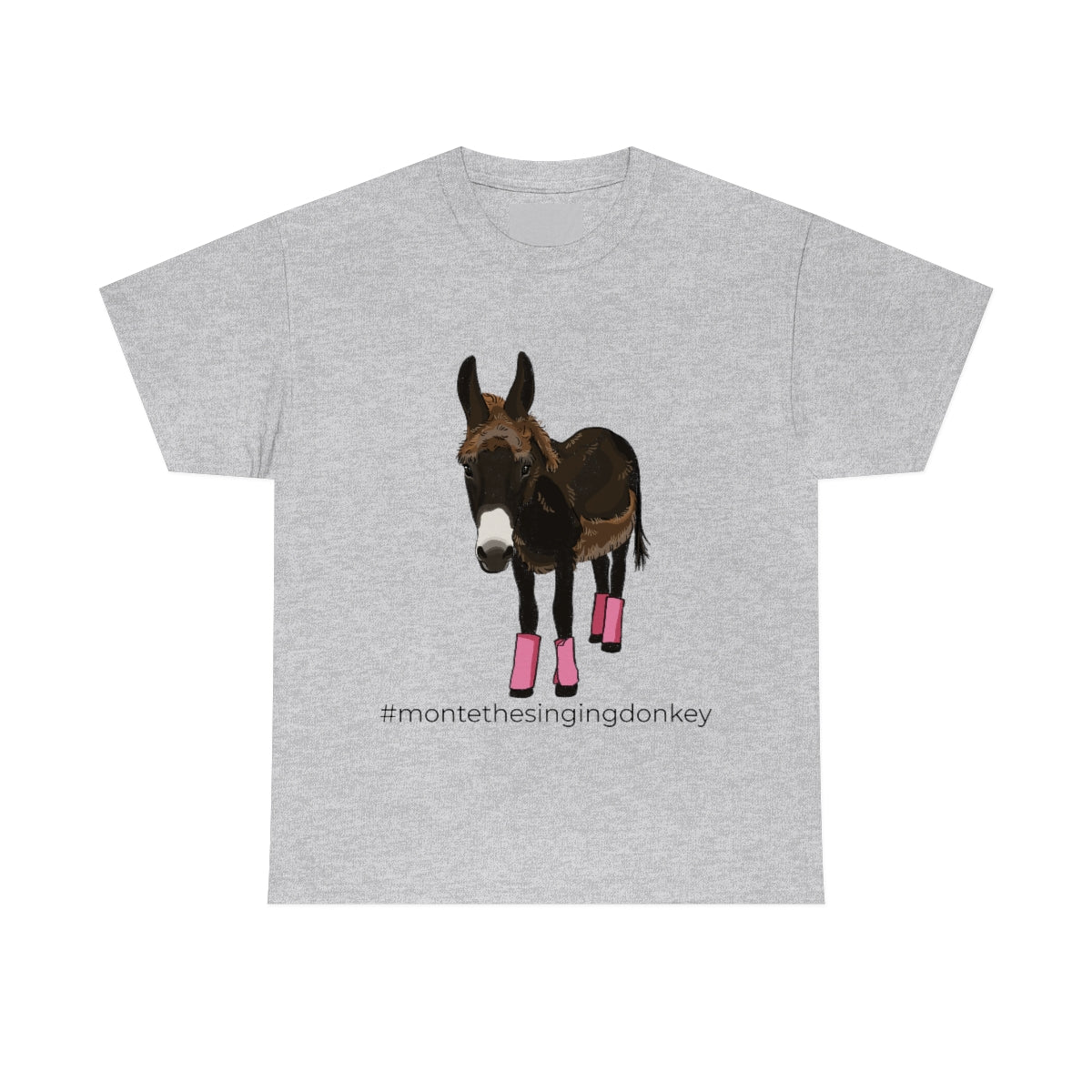 Monte the Singing Donkey Fly Gear Unisex Heavy Cotton Tee (S-5X)