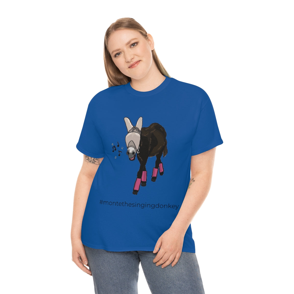 Monte the Singing Donkey Fly Gear Unisex Heavy Cotton Tee (S-5X)