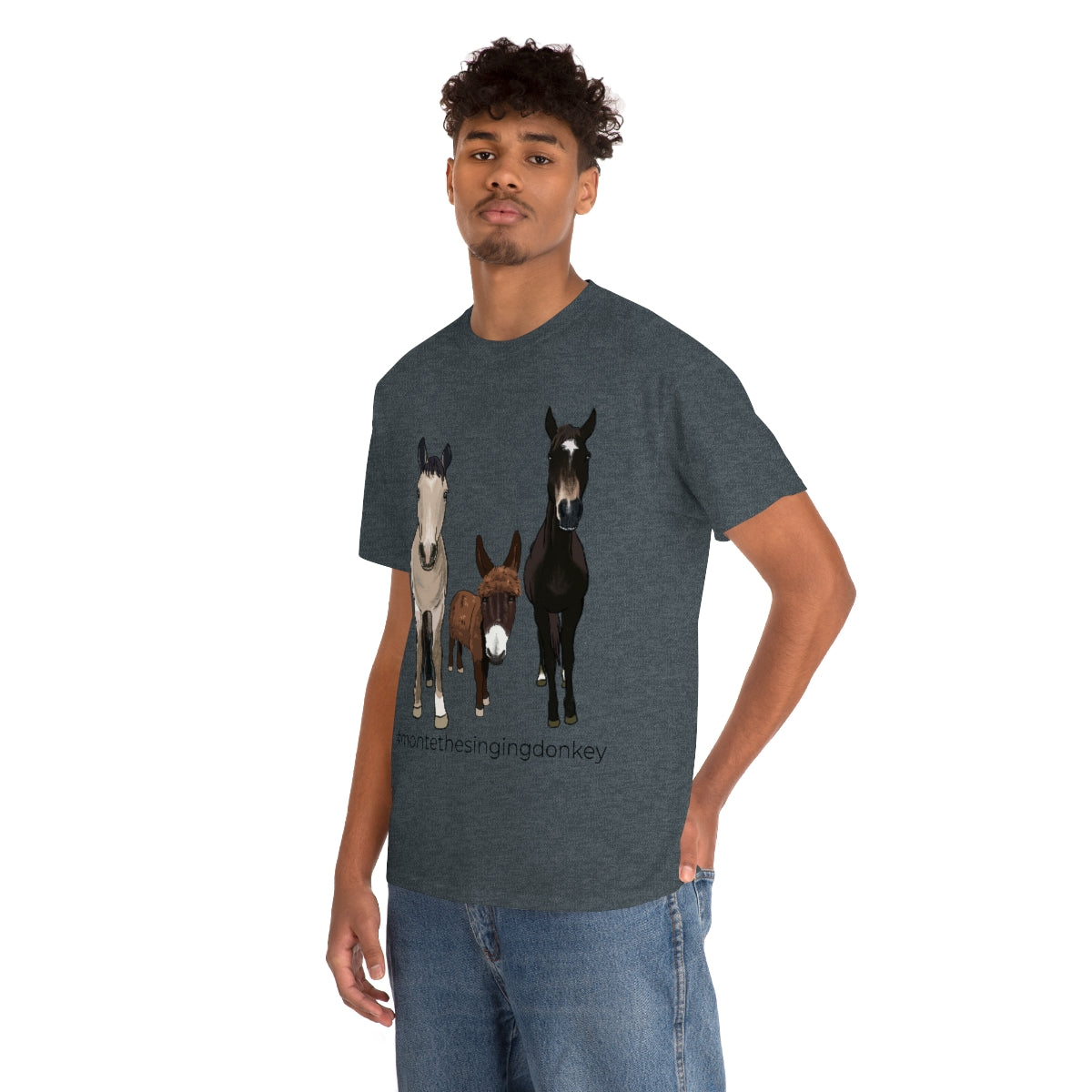 Monte the Singing Donkey and The Brudders Unisex Heavy Cotton Tee (S-5X)