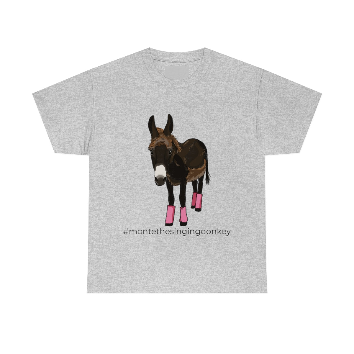 Monte the Singing Donkey Fly Gear Unisex Heavy Cotton Tee (S-5X)