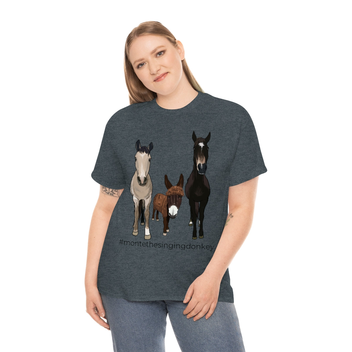 Monte the Singing Donkey and The Brudders Unisex Heavy Cotton Tee (S-5X)