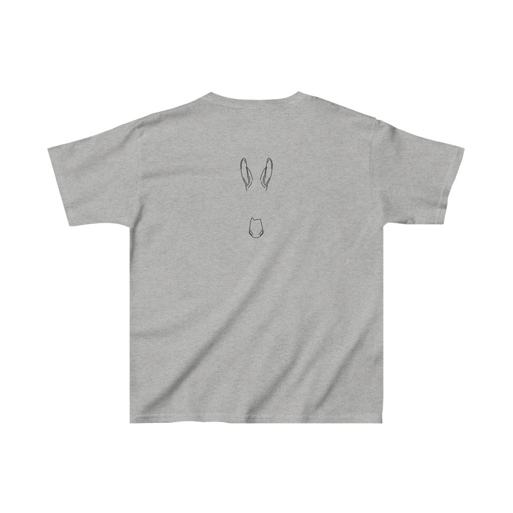 Monte the Singing Donkey Braying Silhouette Kids Heavy Cotton™ Tee (XS - XL)