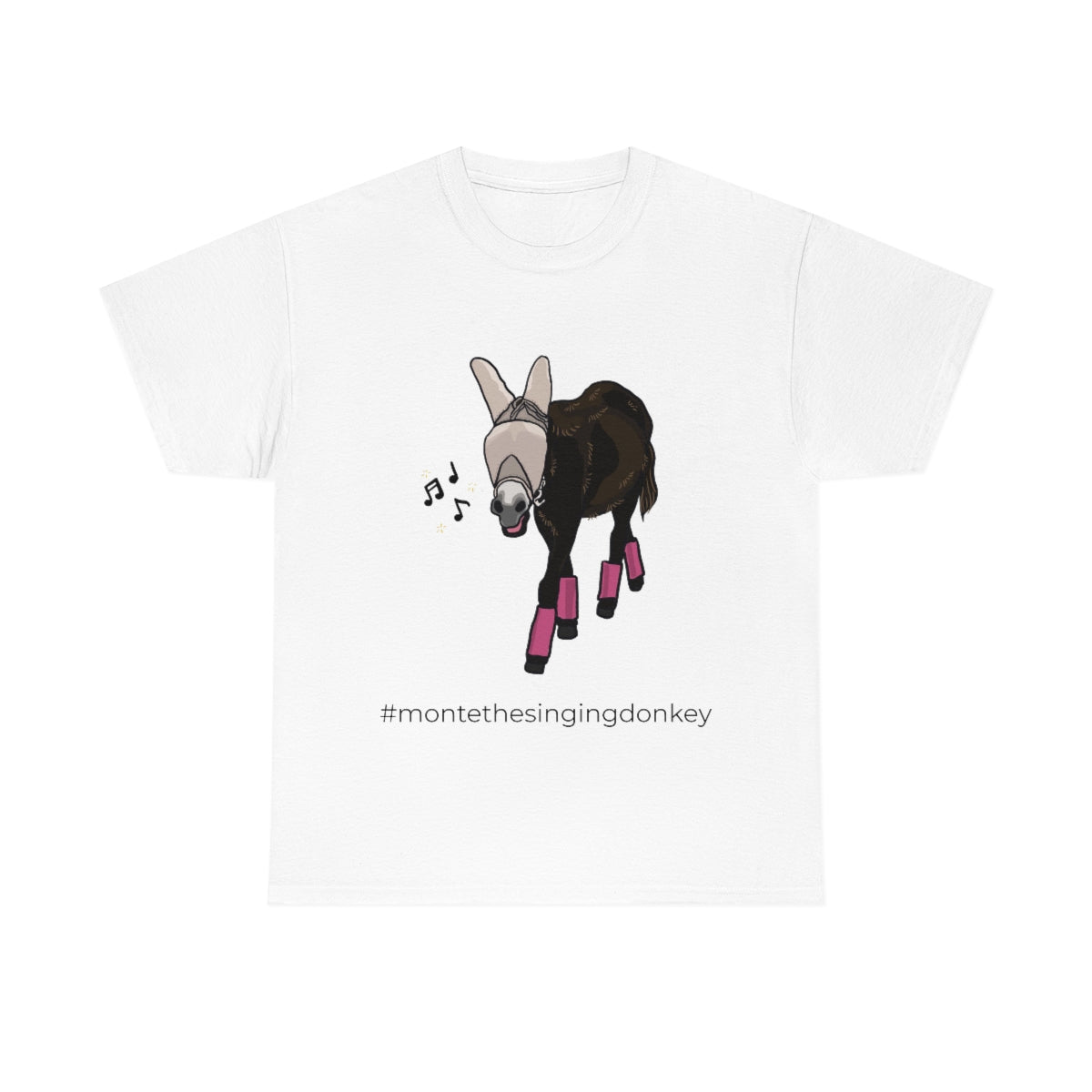 Monte the Singing Donkey Fly Gear Unisex Heavy Cotton Tee (S-5X)