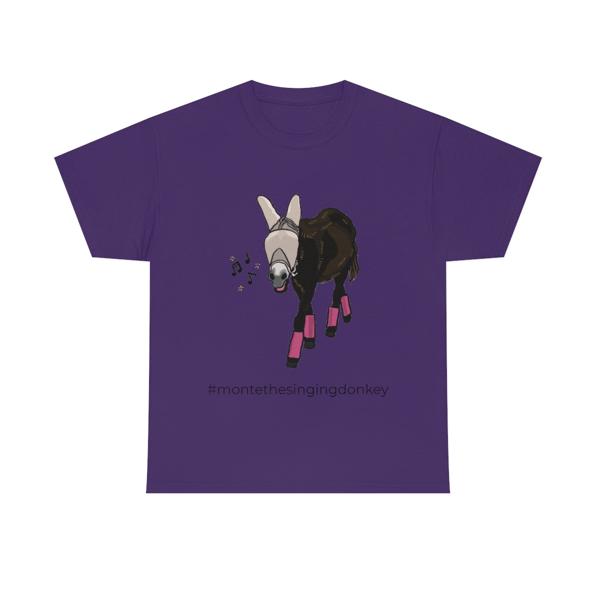 Monte the Singing Donkey Fly Gear Unisex Heavy Cotton Tee (S-5X)