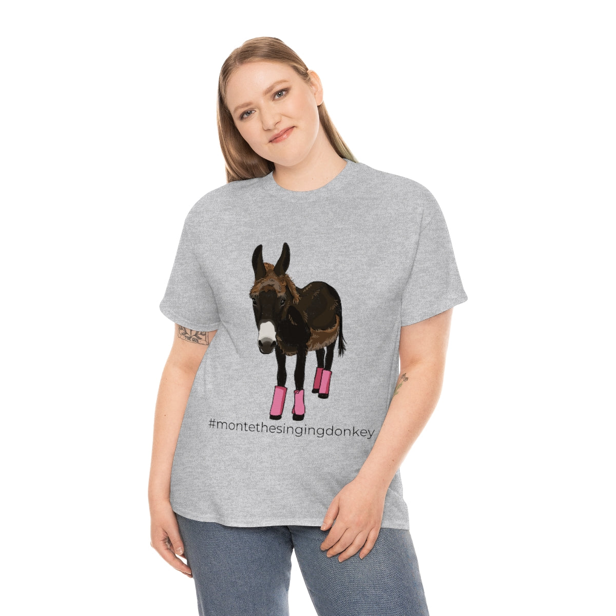 Monte the Singing Donkey Fly Gear Unisex Heavy Cotton Tee (S-5X)