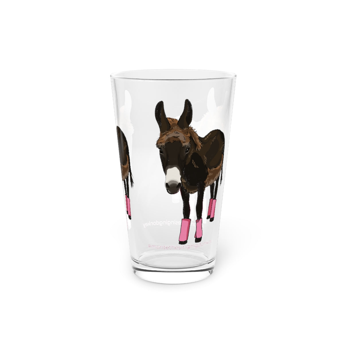 Monte the Singing Donkey - Summer Cut - Pint Glass - 16oz