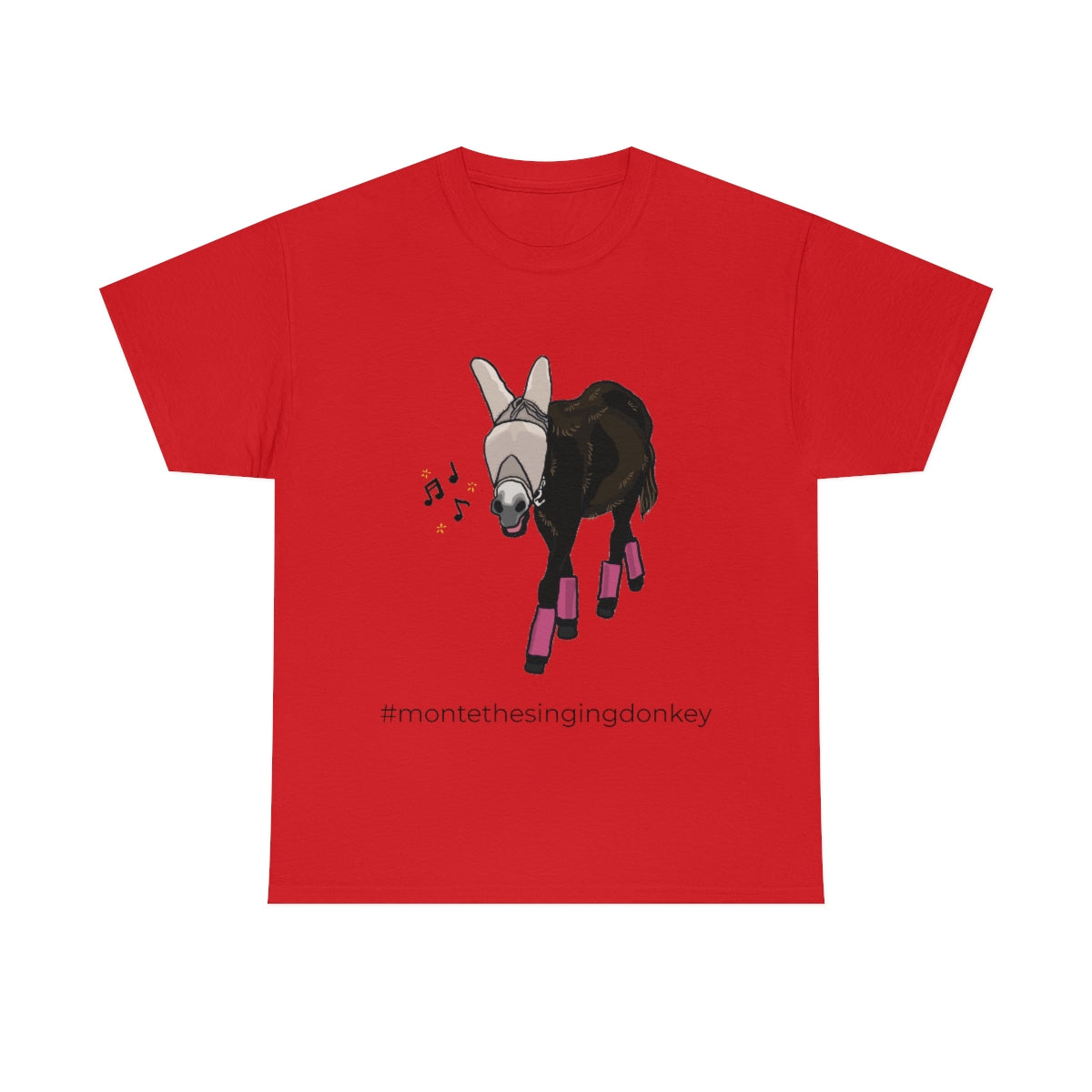 Monte the Singing Donkey Fly Gear Unisex Heavy Cotton Tee (S-5X)
