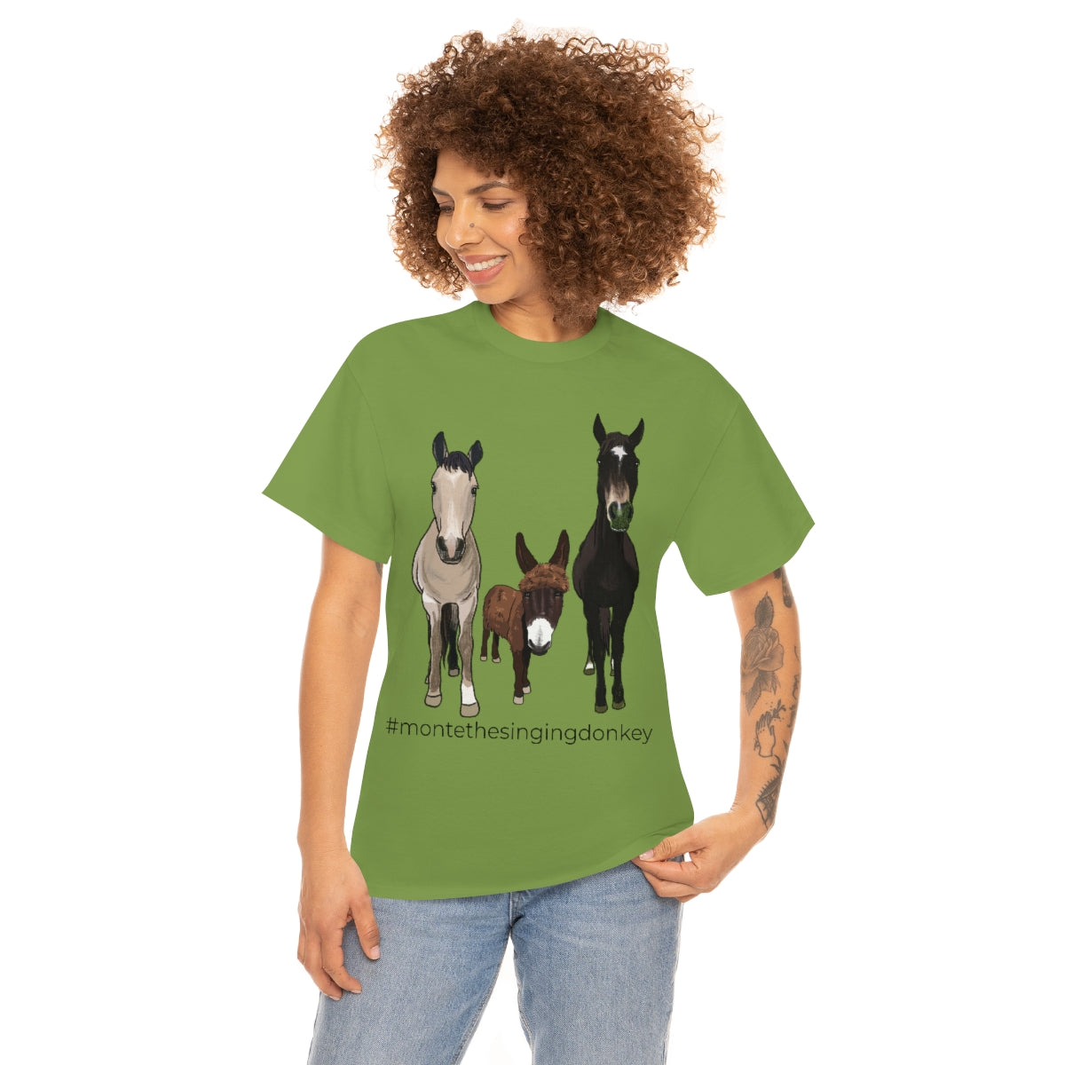 Monte the Singing Donkey and The Brudders Unisex Heavy Cotton Tee (S-5X)