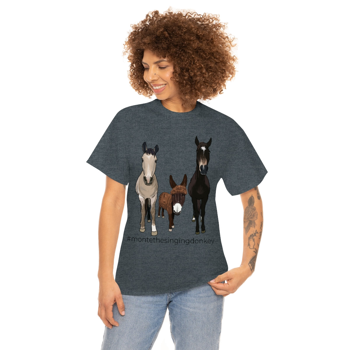 Monte the Singing Donkey and The Brudders Unisex Heavy Cotton Tee (S-5X)