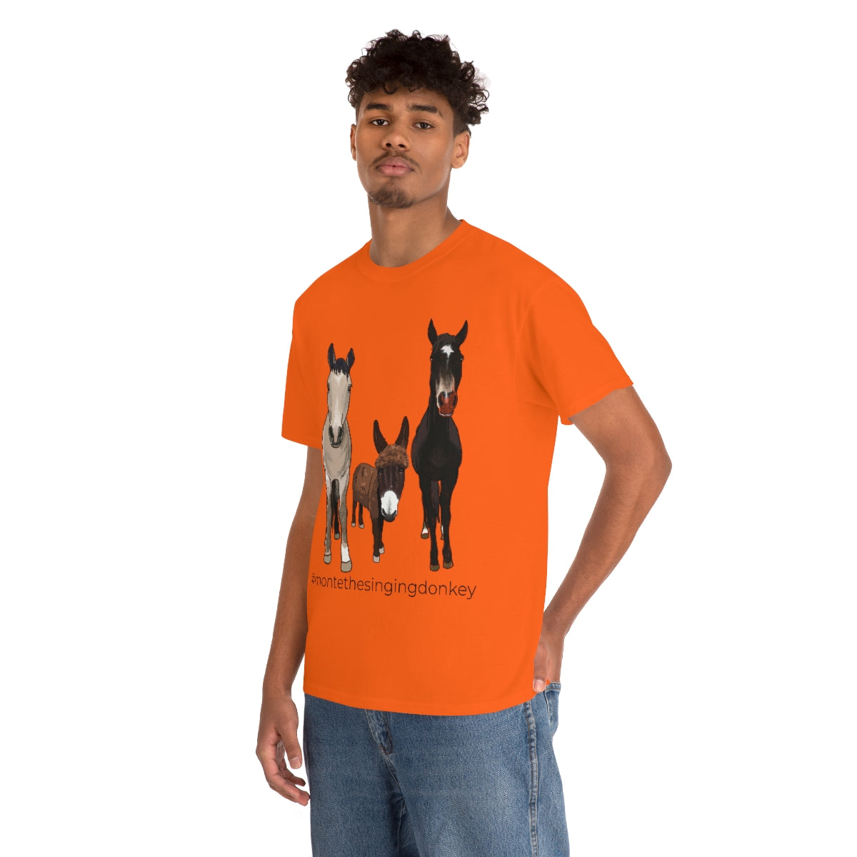 Monte the Singing Donkey and The Brudders Unisex Heavy Cotton Tee (S-5X)