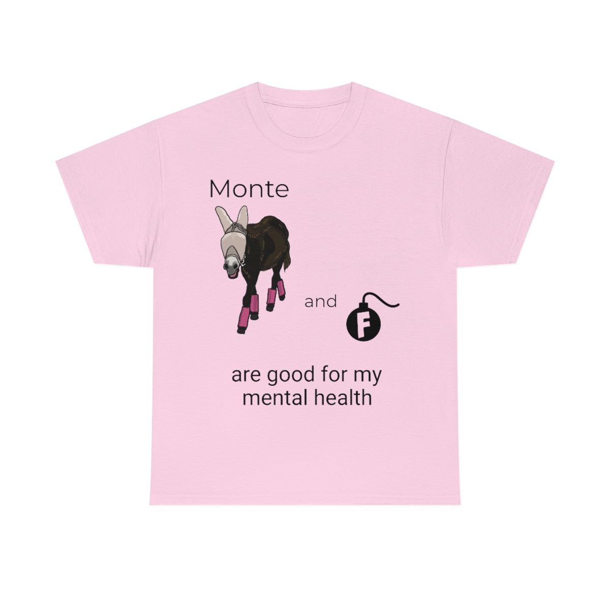 Monte and F-Bombs Are Good for my Mental Health Unisex Heavy Cotton Tee (S-3XL)