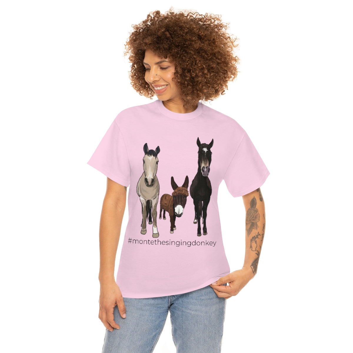 Monte the Singing Donkey and The Brudders Unisex Heavy Cotton Tee (S-5X)
