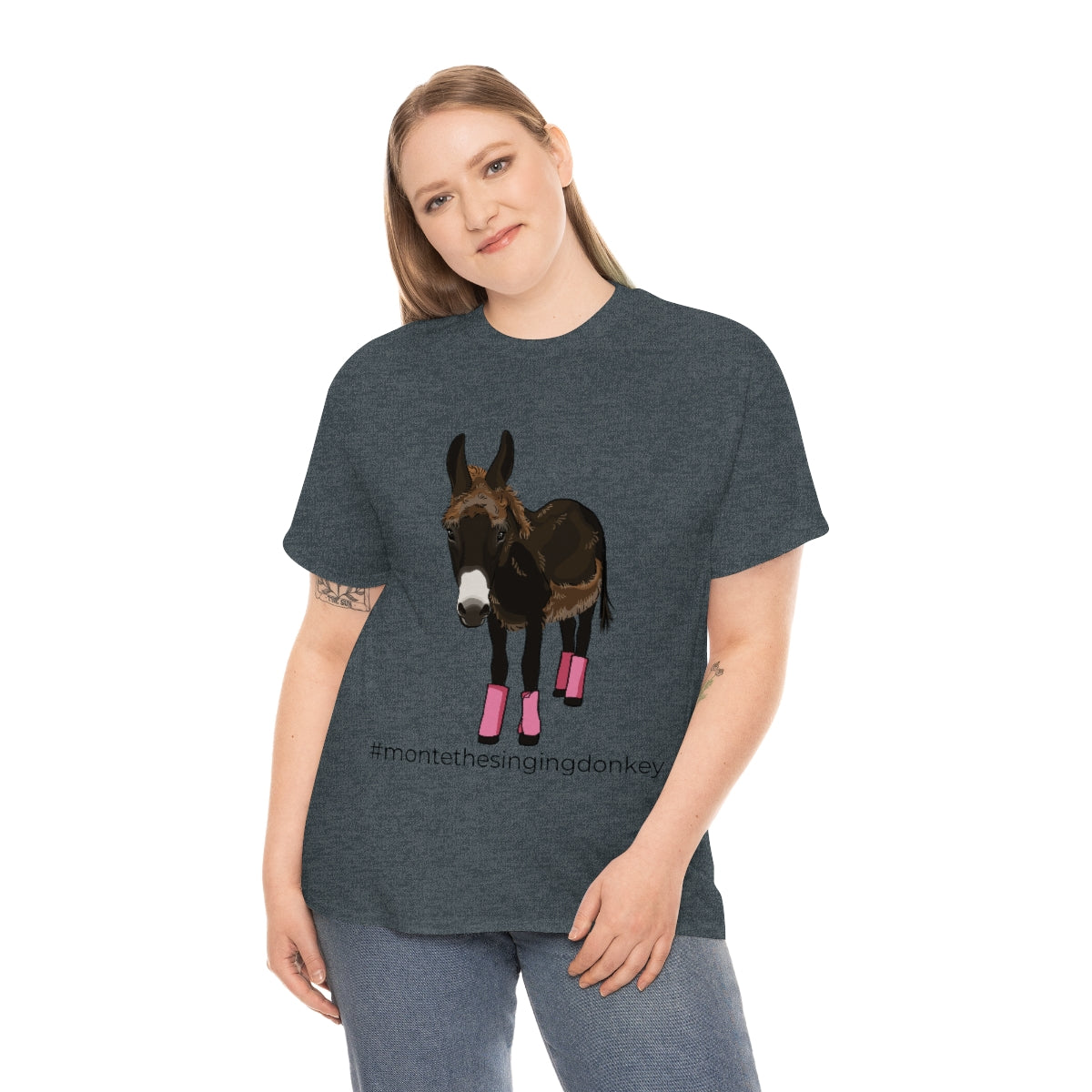 Monte the Singing Donkey Fly Gear Unisex Heavy Cotton Tee (S-5X)