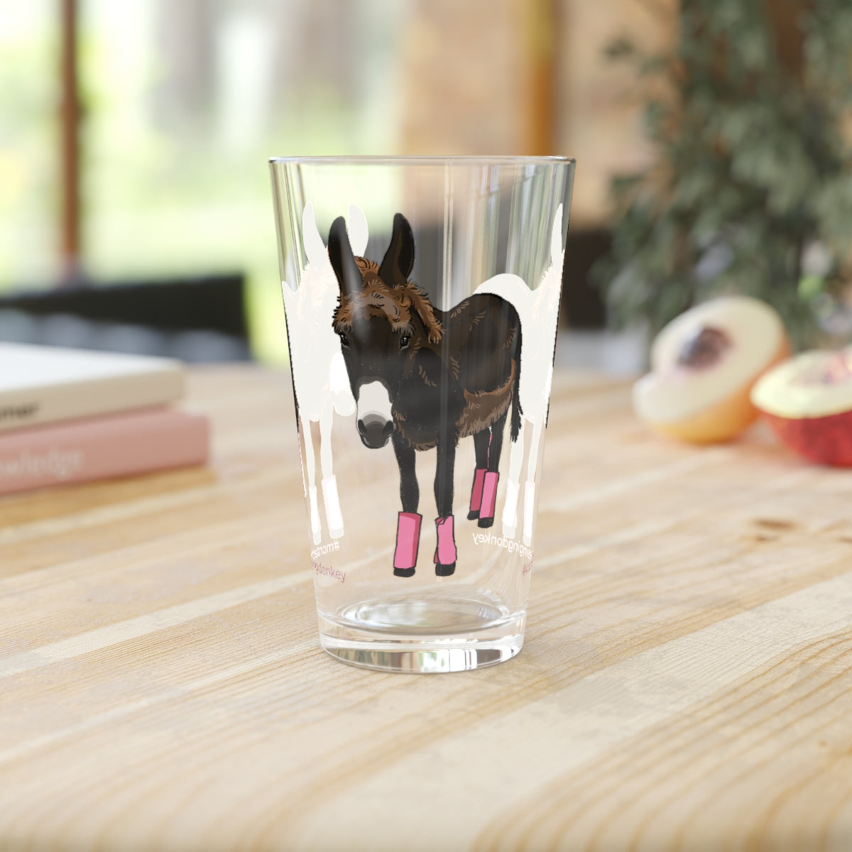 Monte the Singing Donkey - Summer Cut - Pint Glass - 16oz