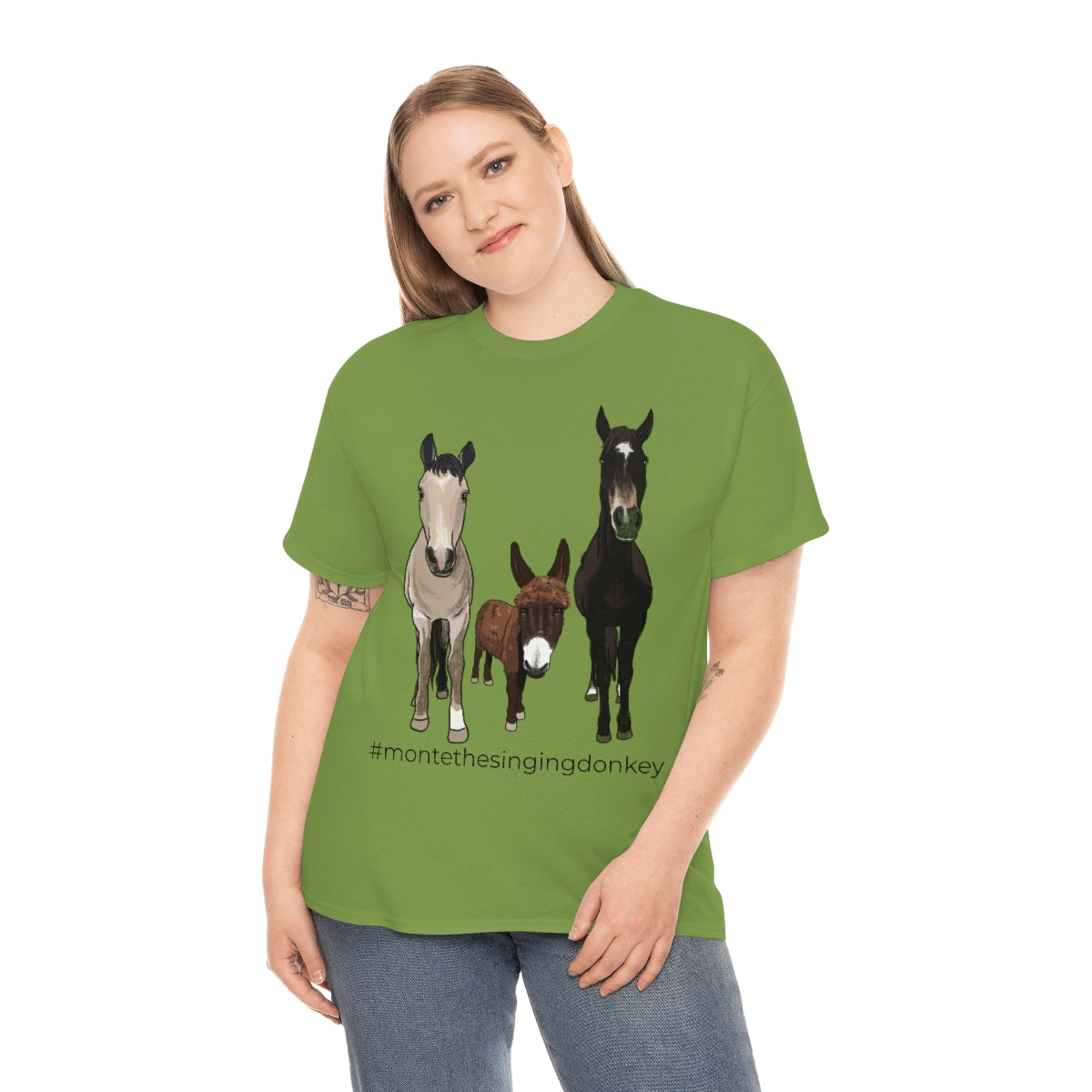 Monte the Singing Donkey and The Brudders Unisex Heavy Cotton Tee (S-5X)