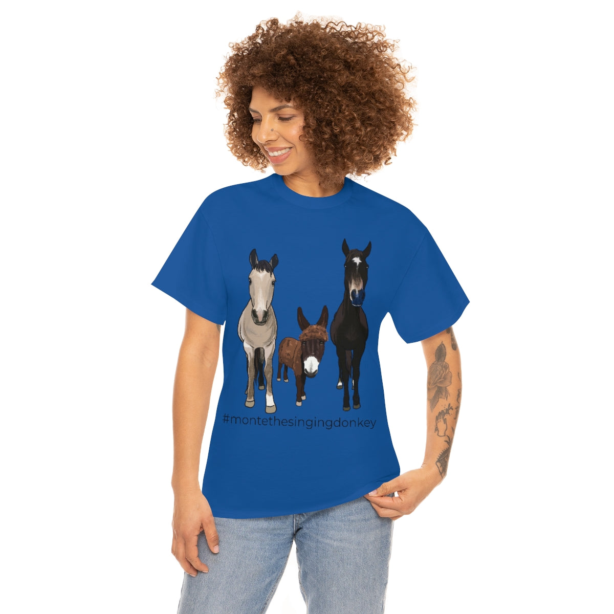 Monte the Singing Donkey and The Brudders Unisex Heavy Cotton Tee (S-5X)