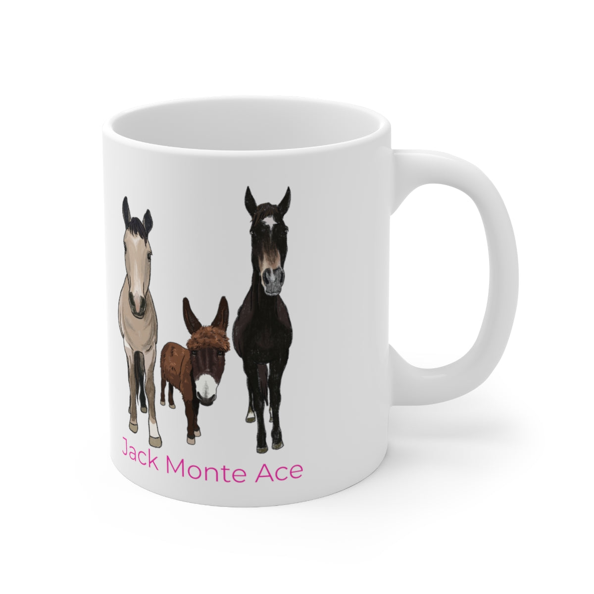 Mornings with Monte the Singing Donkey and The Brudders Ceramic Mug 11oz
