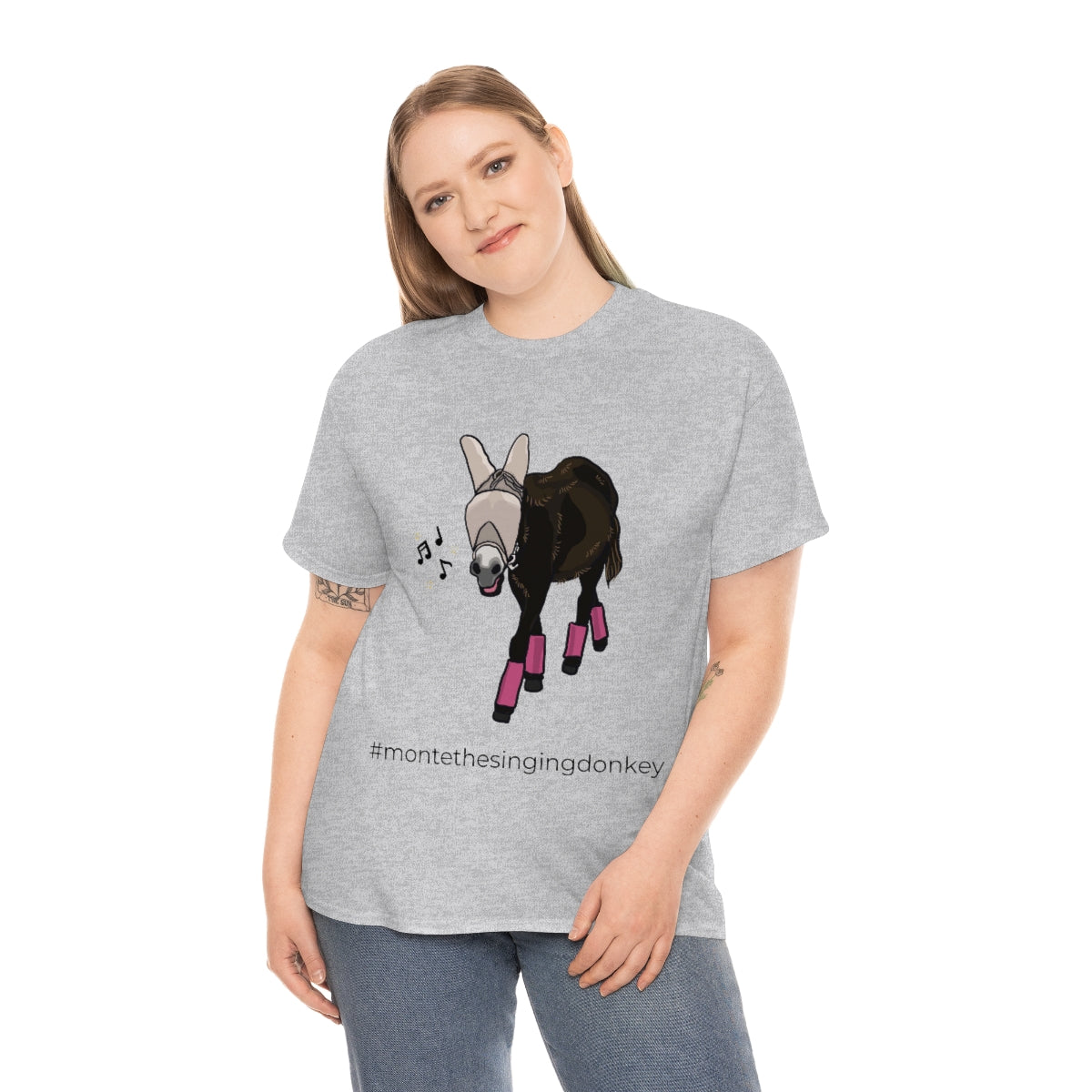 Monte the Singing Donkey Fly Gear Unisex Heavy Cotton Tee (S-5X)