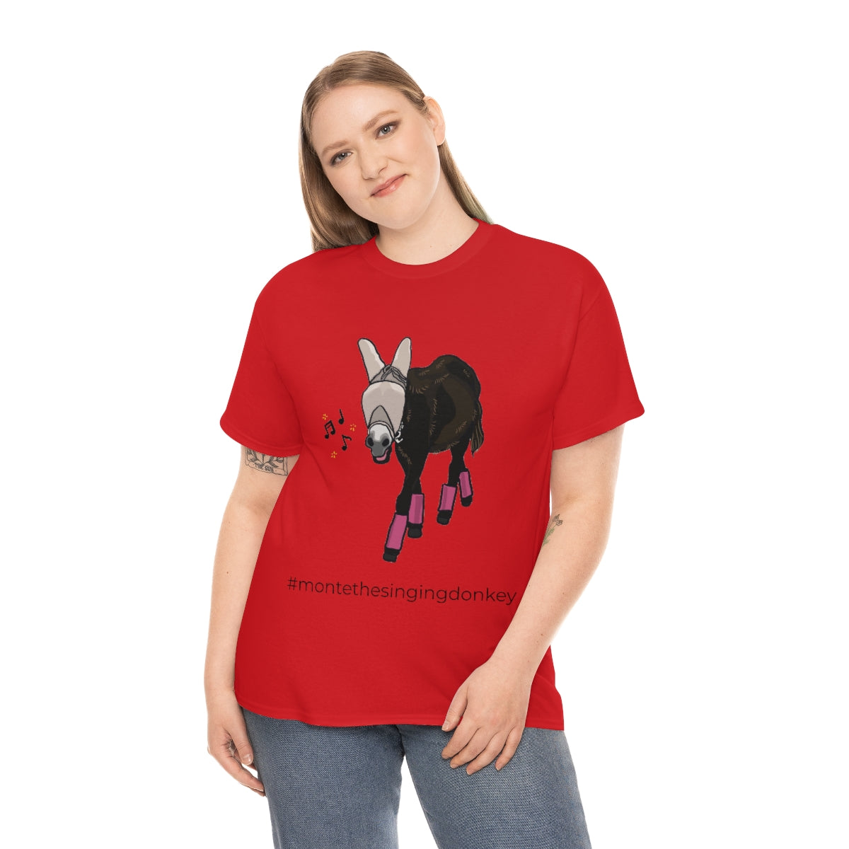 Monte the Singing Donkey Fly Gear Unisex Heavy Cotton Tee (S-5X)