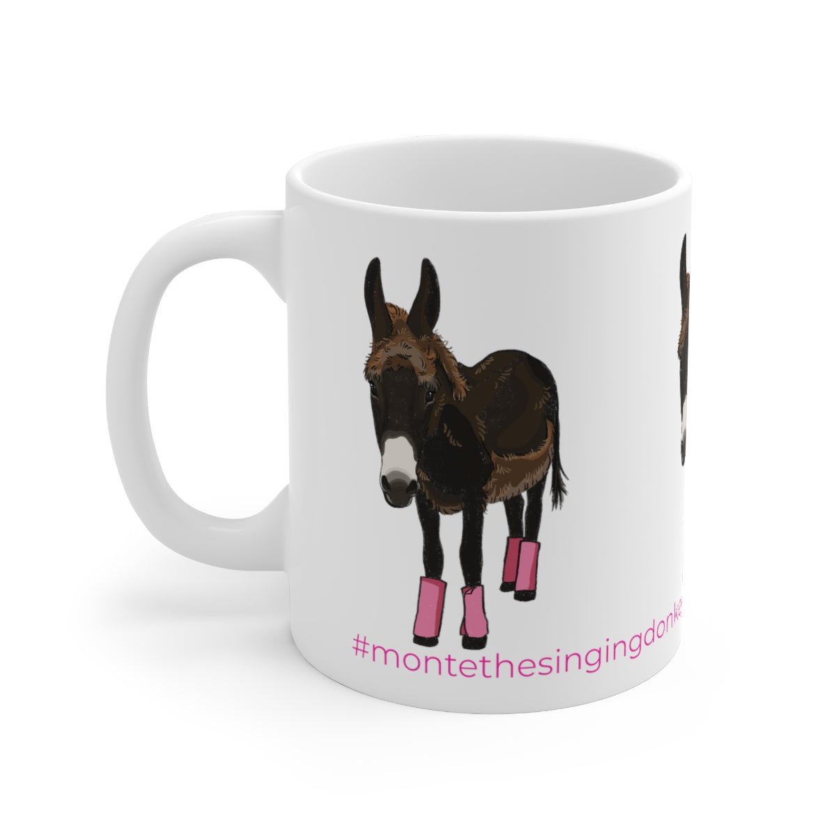 Mornings with Monte the Singing Donkey Summer Cut Ceramic Mug 11oz