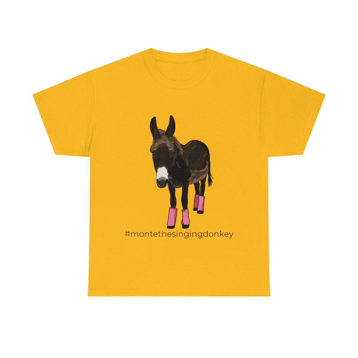 Monte the Singing Donkey Fly Gear Unisex Heavy Cotton Tee (S-5X)