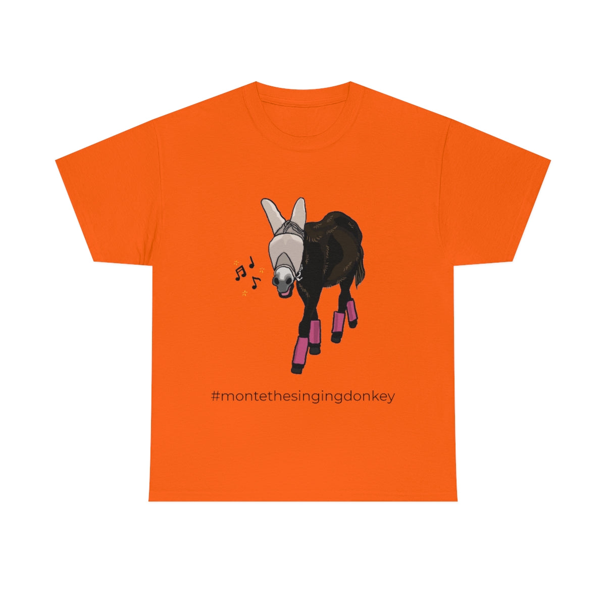 Monte the Singing Donkey Fly Gear Unisex Heavy Cotton Tee (S-5X)