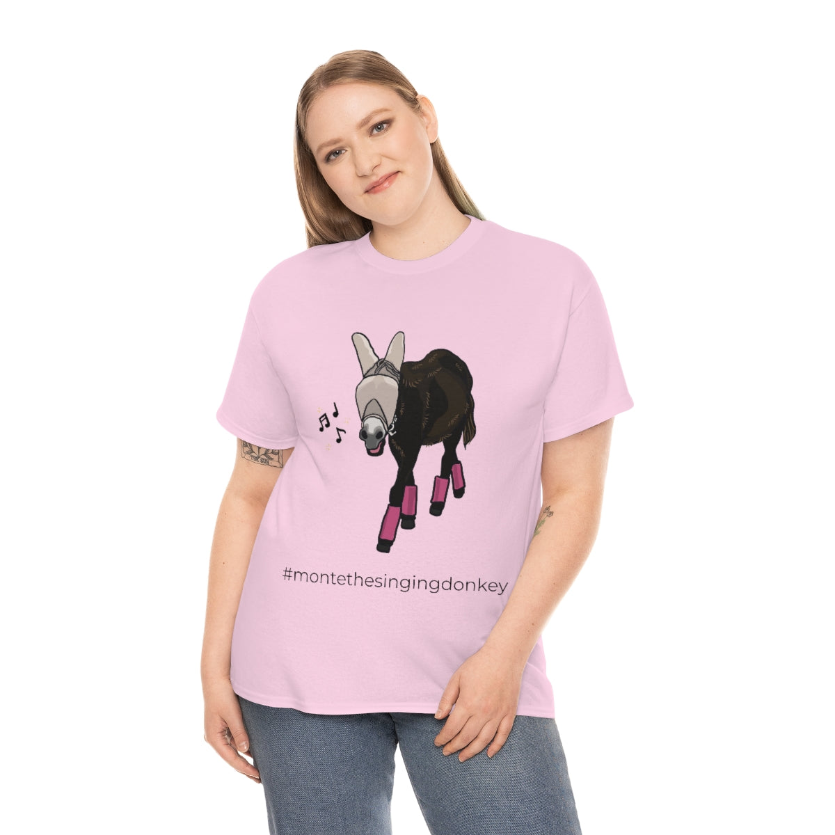 Monte the Singing Donkey Fly Gear Unisex Heavy Cotton Tee (S-5X)