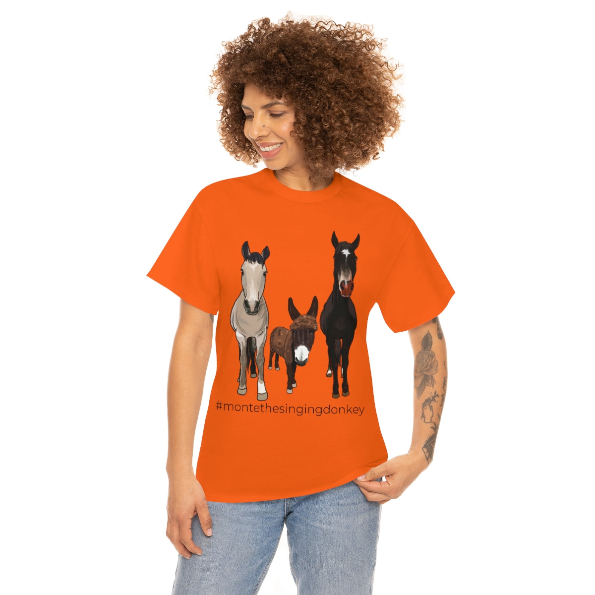Monte the Singing Donkey and The Brudders Unisex Heavy Cotton Tee (S-5X)