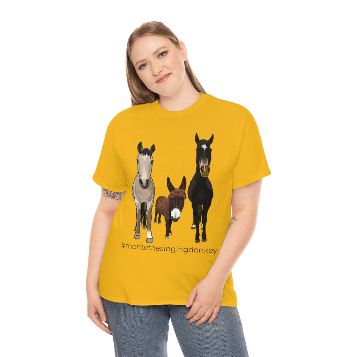 Monte the Singing Donkey and The Brudders Unisex Heavy Cotton Tee (S-5X)