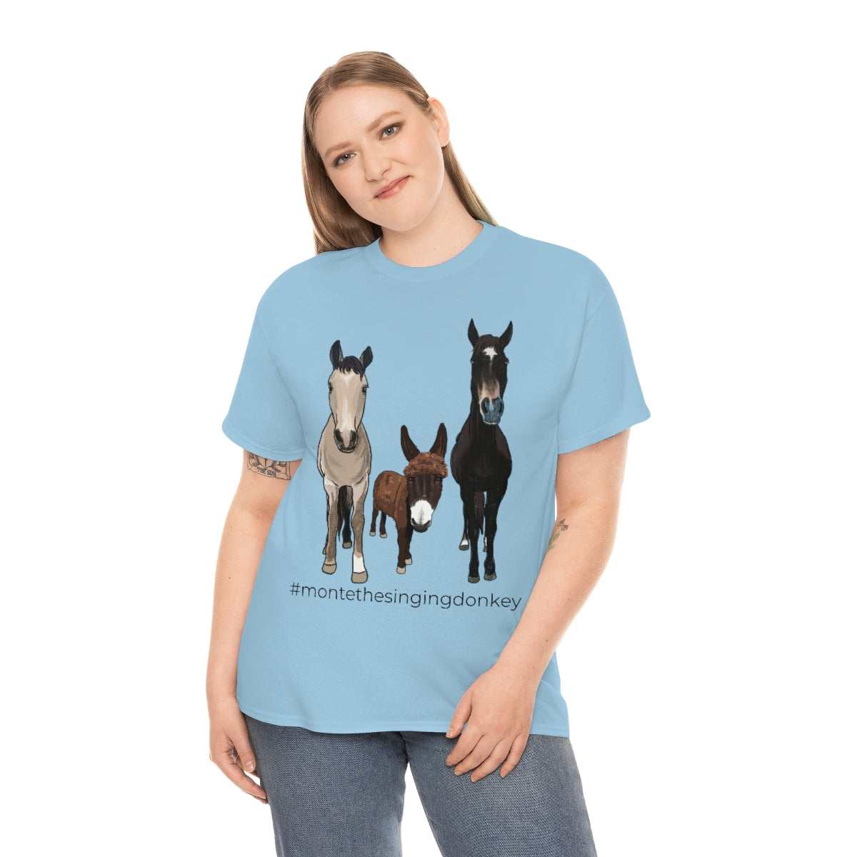 Monte the Singing Donkey and The Brudders Unisex Heavy Cotton Tee (S-5X)