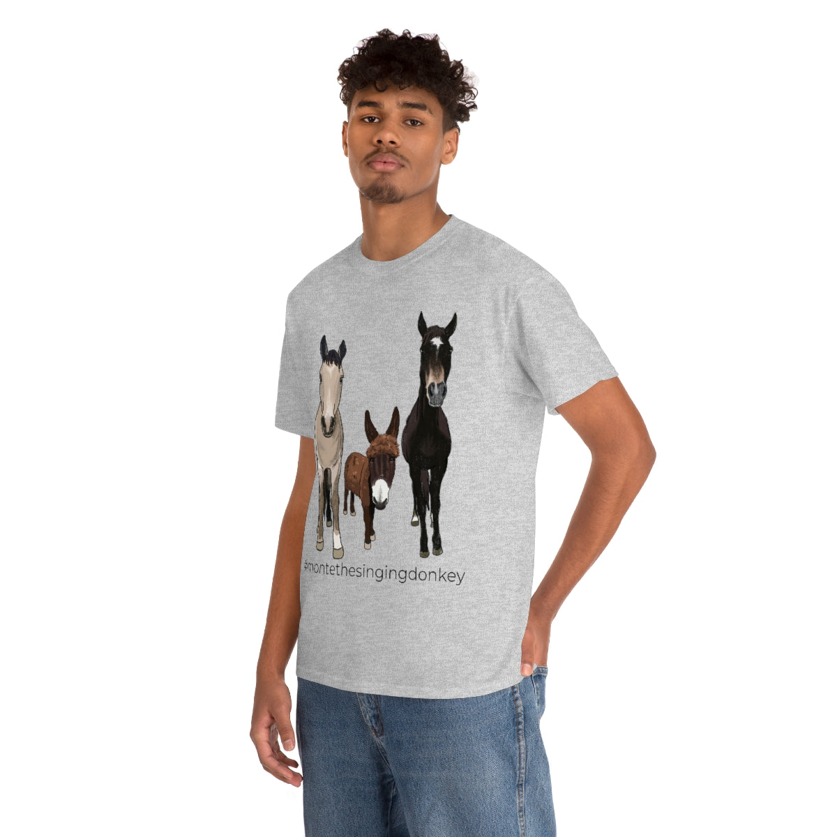 Monte the Singing Donkey and The Brudders Unisex Heavy Cotton Tee (S-5X)