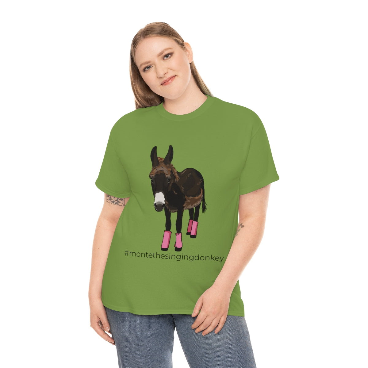 Monte the Singing Donkey Fly Gear Unisex Heavy Cotton Tee (S-5X)