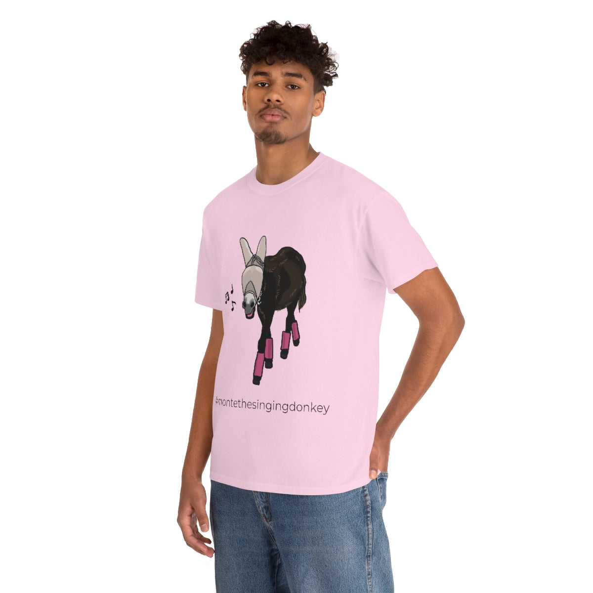 Monte the Singing Donkey Fly Gear Unisex Heavy Cotton Tee (S-5X)