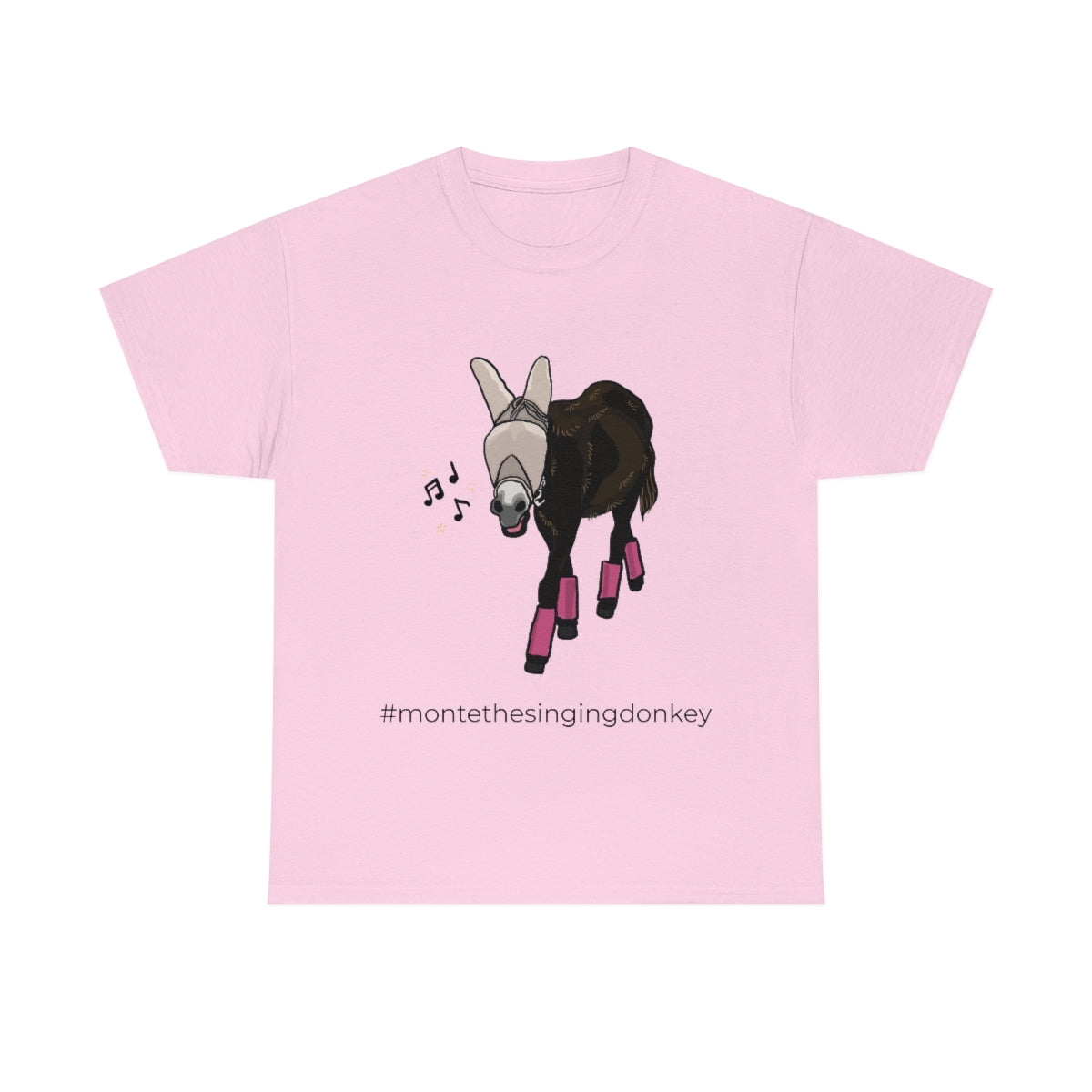Monte the Singing Donkey Fly Gear Unisex Heavy Cotton Tee (S-5X)