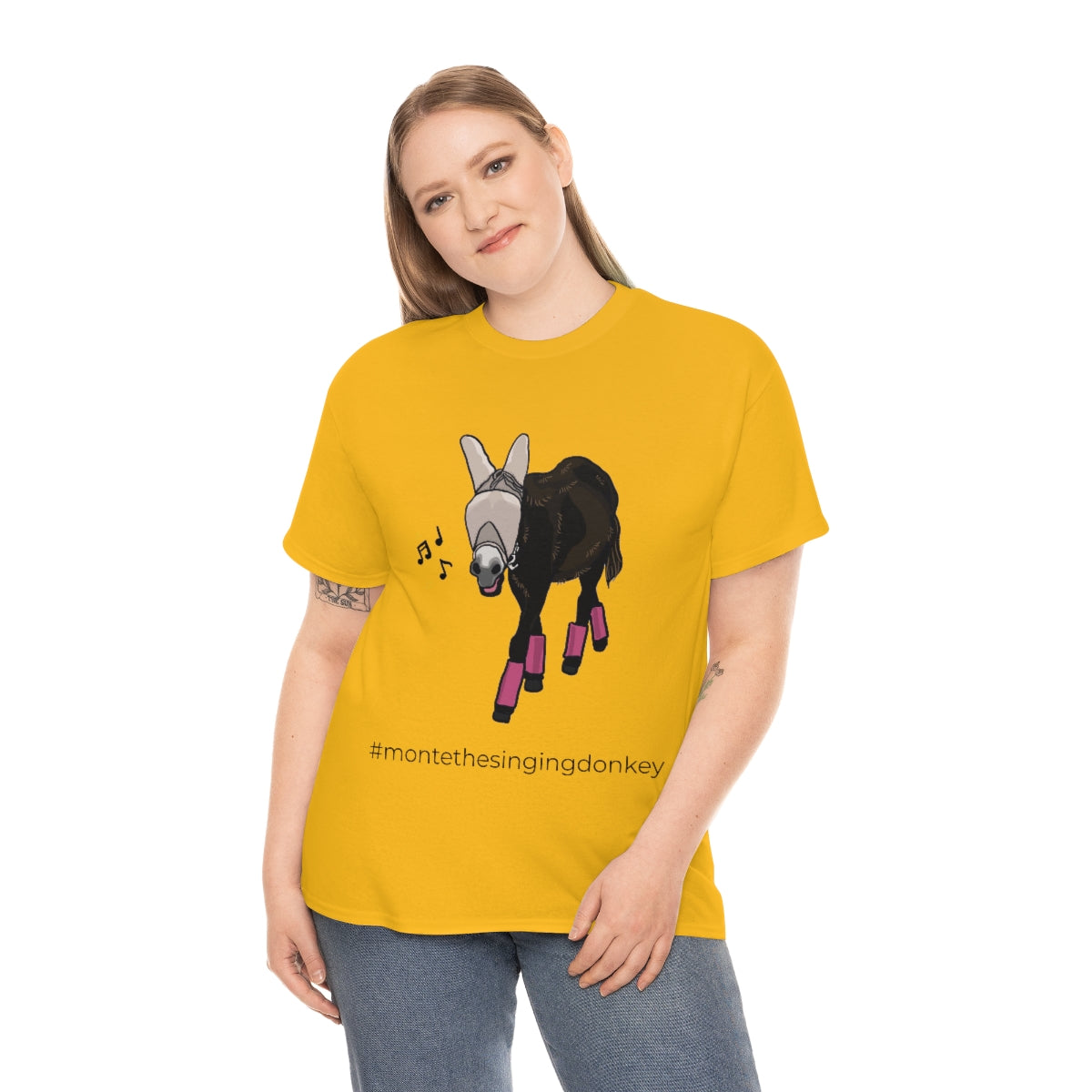 Monte the Singing Donkey Fly Gear Unisex Heavy Cotton Tee (S-5X)