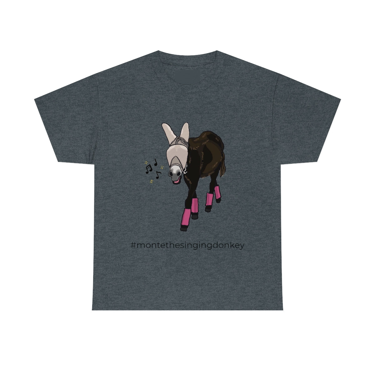 Monte the Singing Donkey Fly Gear Unisex Heavy Cotton Tee (S-5X)