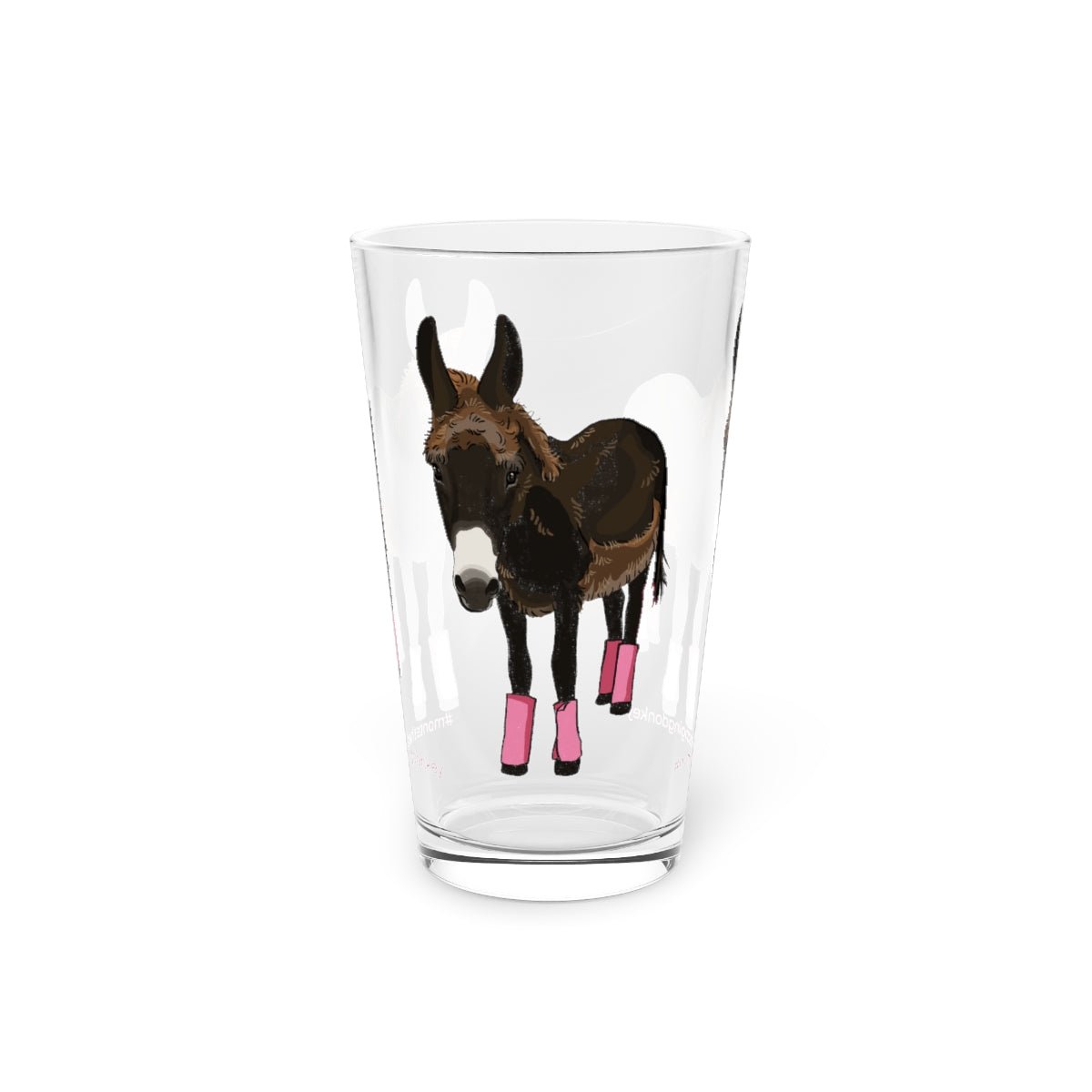 Monte the Singing Donkey - Summer Cut - Pint Glass - 16oz