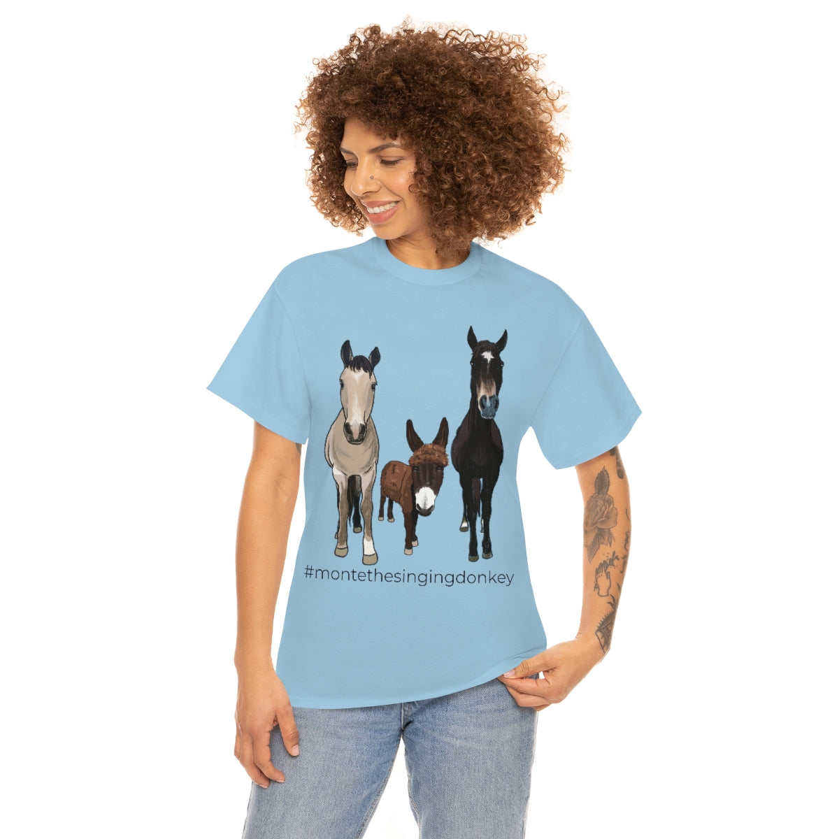Monte the Singing Donkey and The Brudders Unisex Heavy Cotton Tee (S-5X)