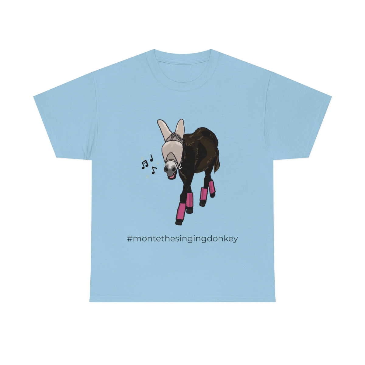 Monte the Singing Donkey Fly Gear Unisex Heavy Cotton Tee (S-5X)