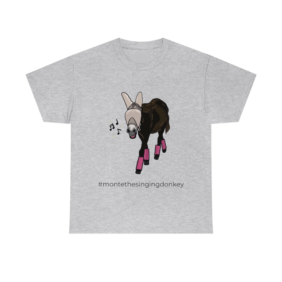 Monte the Singing Donkey Fly Gear Unisex Heavy Cotton Tee (S-5X)