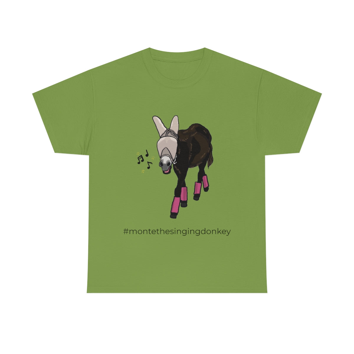 Monte the Singing Donkey Fly Gear Unisex Heavy Cotton Tee (S-5X)